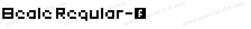 Beale Regular字体转换